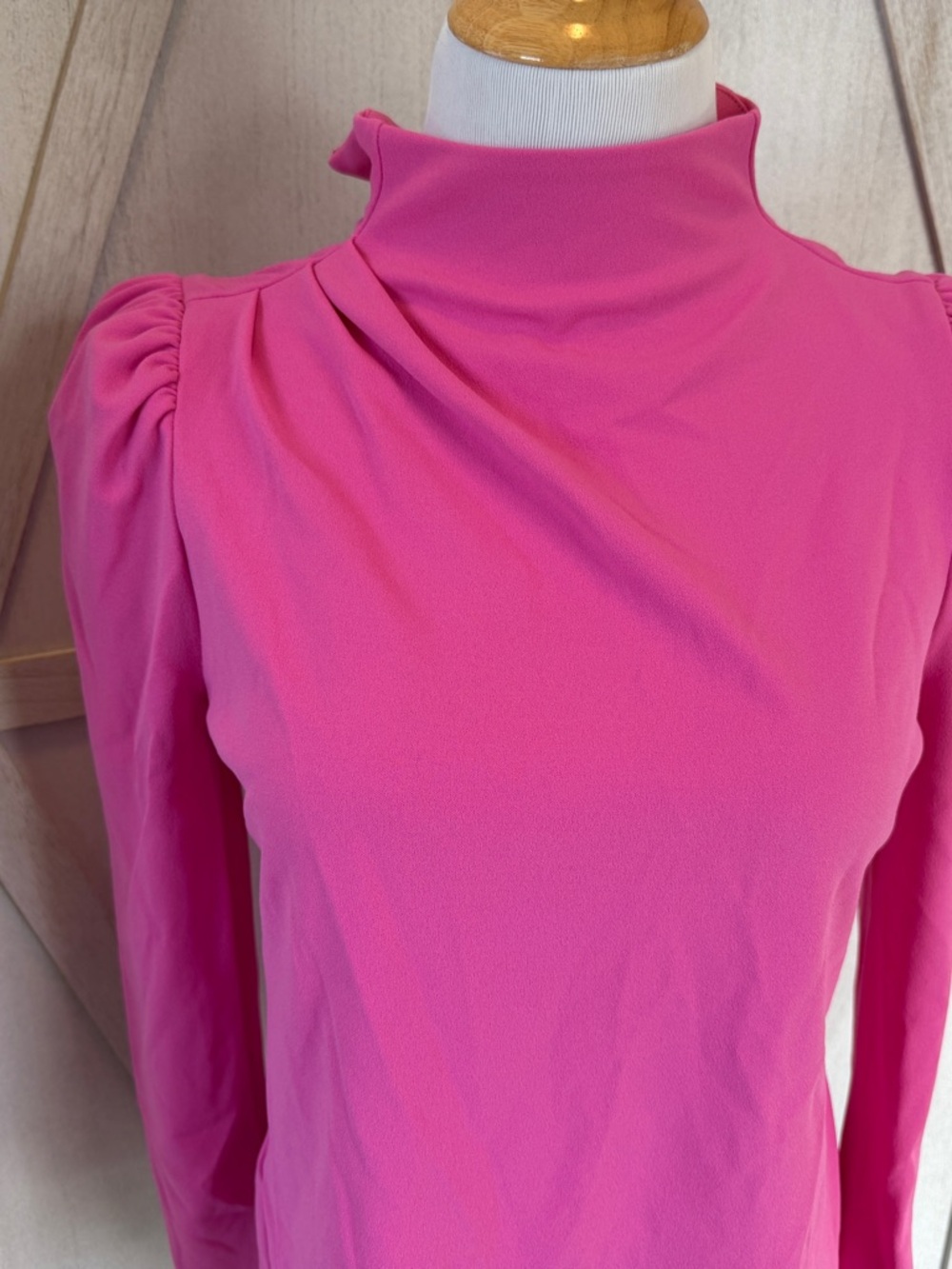 Ann Taylor Pink Long-Sleeve Blouse - Picture 6 of 11